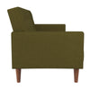 QE Wimberly Futon Green Linen - Olive Green