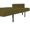 QE Wimberly Futon Green Linen - Olive Green