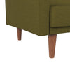 QE Wimberly Futon Green Linen - Olive Green