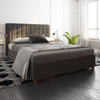 Emily Upholstered Bed (Double UK) Grey Linen - Grey Linen