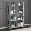 WILDWOOD BOOKCASE/ROOM DIVIDER, RUSTIC WHITE - Rustic White - N/A