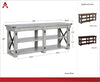 WILDWOOD TV STAND 65" RUSTIC GREY - Rustic Gray - N/A