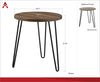 OWEN RETRO ROUND END TABLE WALNUT - Florence Walnut - N/A