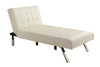 EMILY CHAISE - VANILLA PU - Vanilla Faux Leather - N/A