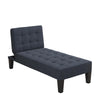 QE Adalynn Chaise Lounger Blue Linen - Blue - N/A