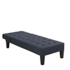QE Adalynn Chaise Lounger Blue Linen - Blue - N/A
