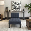 QE Adalynn Chaise Lounger Blue Linen - Blue - N/A