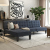 QE Adalynn Chaise Lounger Blue Linen - Blue - N/A
