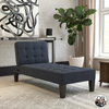 QE Adalynn Chaise Lounger Blue Linen - Blue - N/A