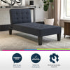 QE Adalynn Chaise Lounger Blue Linen - Blue - N/A