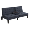 QE Adalynn Convertible Futon Blue Linen - Blue - N/A