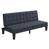 QE Adalynn Convertible Futon Blue Linen - Blue - N/A