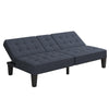 QE Adalynn Convertible Futon Blue Linen - Blue - N/A