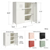 Bradford 2 Door Metal Locker Cabinet, Olive Green - Olive Green - N/A