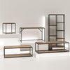 QE Quincy 5 Shelf Bookcase Weathered Oak - Weathered Oak - N/A