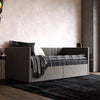 QE Charis Daybed W/Storage L/Grey Linen - Light Gray - N/A