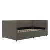 QE Charis Daybed W/Storage L/Grey Linen - Light Gray - N/A