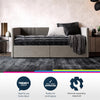 QE Charis Daybed W/Storage L/Grey Linen - Light Gray - N/A