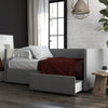 QE Charis Daybed W/Storage L/Grey Linen - Light Gray - N/A