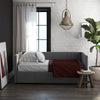 QE Charis Daybed W/Storage L/Grey Linen - Light Gray - N/A