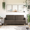 QE Asher Sofa Light Grey Linen - Light Gray - N/A