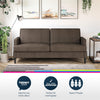Queer Eye Asher Sofa & Couch, Light Gray Linen - Light Gray - N/A