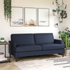QE Asher Sofa Blue Linen - Blue - N/A