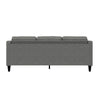 QE Brighton Sectional Sofa Grey Linen - Gray - N/A