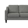 QE Brighton Sectional Sofa Grey Linen - Gray - N/A