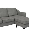 QE Brighton Sectional Sofa Grey Linen - Gray - N/A