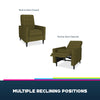 QE Wimberly Recliner Olive Green Linen - Olive Green - N/A
