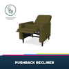 QE Wimberly Recliner Olive Green Linen - Olive Green - N/A