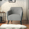 QE Kayden Accent Chair Grey Chenille - Gray - N/A
