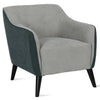 QE Kayden Accent Chair Grey Chenille - Gray - N/A