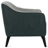 QE Kayden Accent Chair Grey Chenille - Gray - N/A