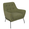QE Brayden Upholstered Accent Chair Green - Green - N/A