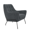 QE Brayden Accent Upholstered Chair Charcoal - Charcoal - N/A