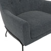 QE Brayden Accent Upholstered Chair Charcoal - Charcoal - N/A