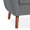 QE Brie Accent Chair Grey Linen - Grey Linen - N/A