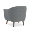 QE Brie Accent Chair Grey Linen - Grey Linen - N/A