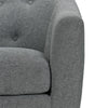 QE Brie Accent Chair Grey Linen - Grey Linen - N/A