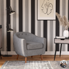 QE Brie Accent Chair Grey Linen - Grey Linen - N/A