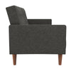 QE Wimberly Futon Grey Linen - Gray