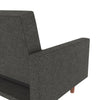 QE Wimberly Futon Grey Linen - Gray