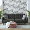 QE Wimberly Futon Grey Linen - Gray