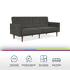 QE Wimberly Futon Grey Linen - Gray