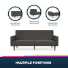QE Wimberly Futon Grey Linen - Gray