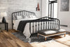 NOVOGRATZ BUSHWICK METAL BED BLACK DOUBLE UK - Black - N/A