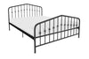 NOVOGRATZ BUSHWICK METAL BED BLACK DOUBLE UK - Black - N/A