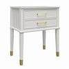 COSMOLIVING WESTERLEIGH END TABLE WHITE - White - N/A